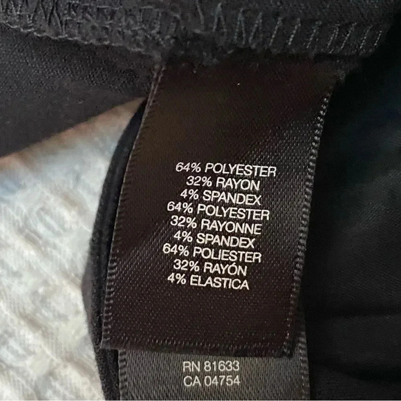 Kenneth Cole Black Straight-Leg Career Trousers Size 10 - Picture 10 of 11